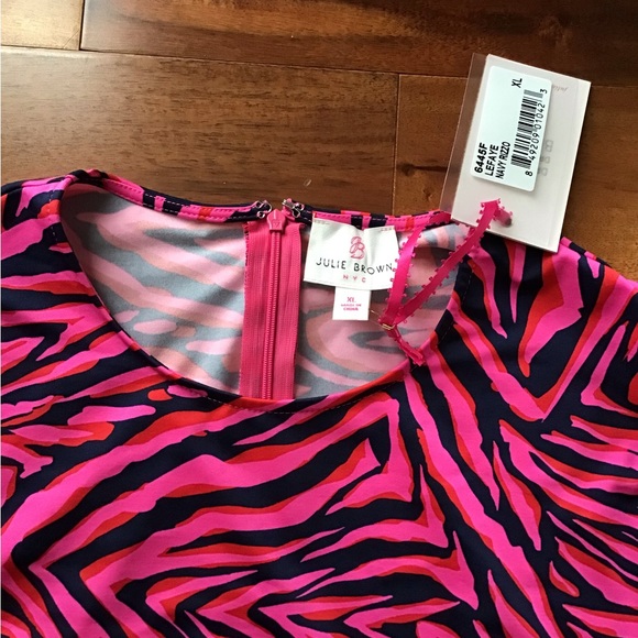 NWT Julie Brown zebra print dress XL - Picture 4 of 6